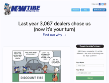 Tablet Screenshot of kwtire.com